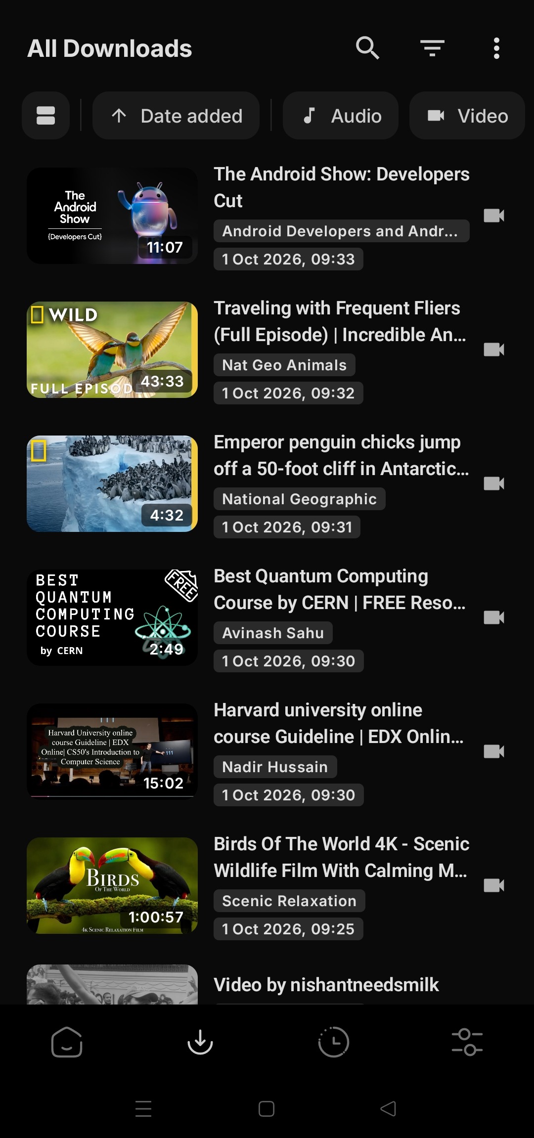 Your downloads library