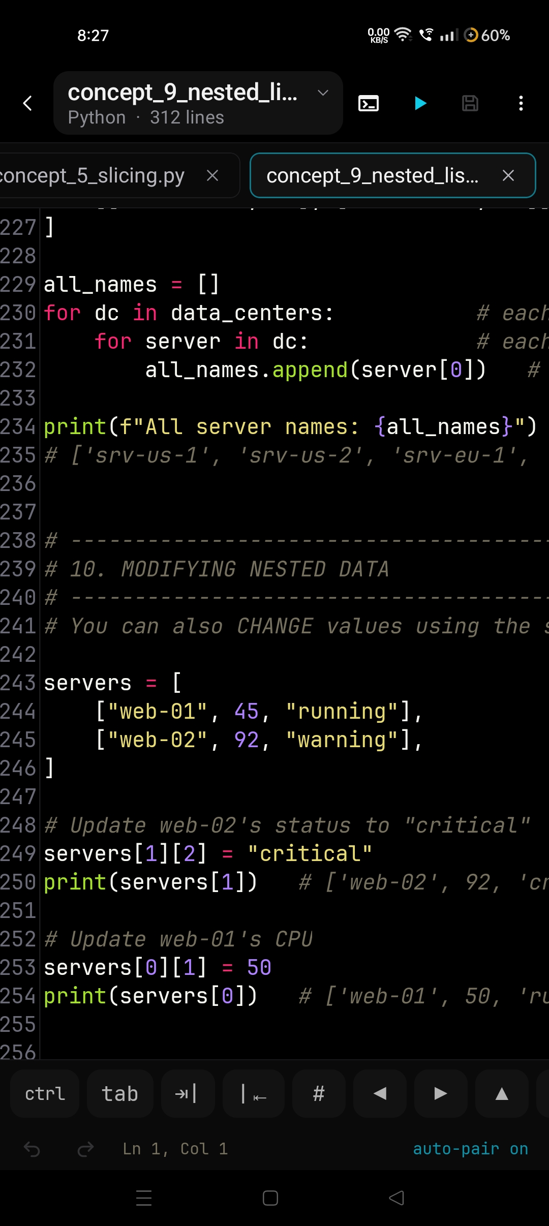 Alchemy IDE Code Editor with Syntax Highlighting and Programmer Key Bar